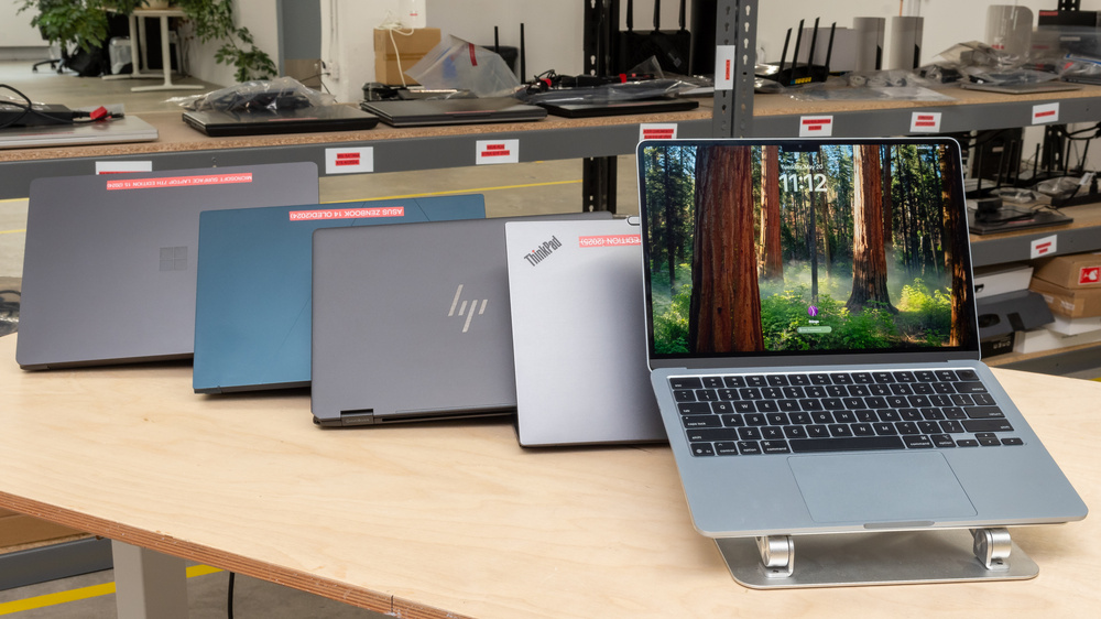 Laptops and ultrabooks on display